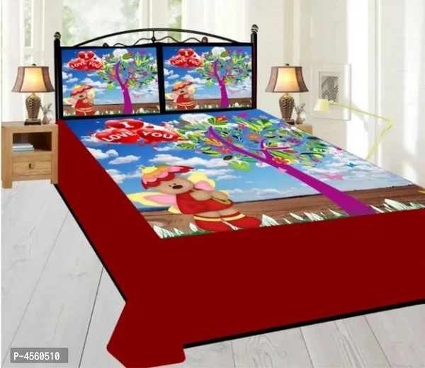 Designer Velvet Kids Bedsheet with 2 Pillowcover Fabric:  Velvet Type:  King DesignType:  Bedsheet SetContent:  1 Bedsheet + 2 Pillowcovers