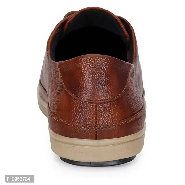 Tan Synthetic Leather Casual Shoes for Men - 10UK, Brown