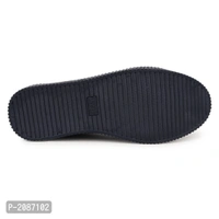 Casual Synthetic Leather Sneakers For Men - 8UK, Navy Blue