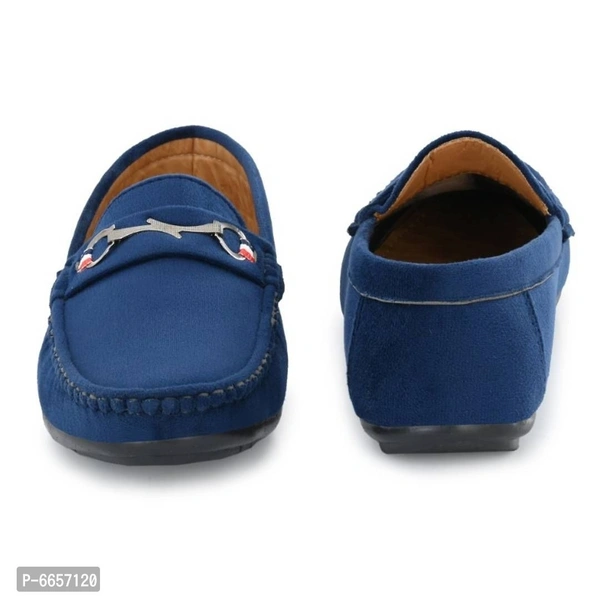 Designer Synthetic Loafer For Men - Navy Blue, 8UK