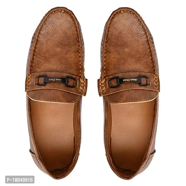 Arceus Shose Men's Leather Formal Loafers Casual Slip-on Moccasin Formal Loafers Shoe for Men - 6UK
