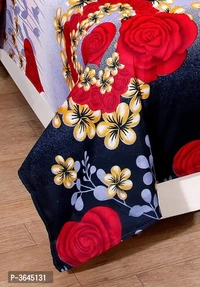 Polycotton Double Bed Bedsheet with 2 Pillow Cover