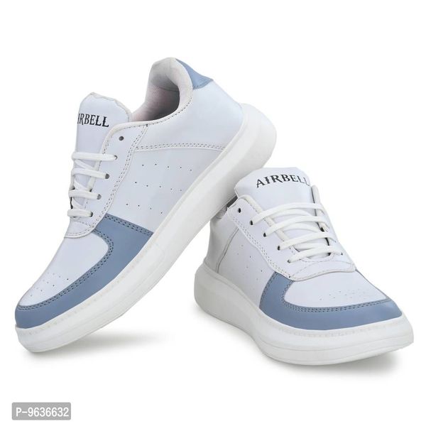 Stylish Grey Synthetic Solid Sneakers For Men - 10UK
