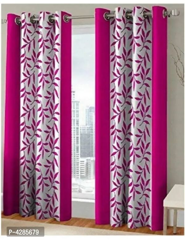 Beautiful Multicoloured Polyester Door Curtain (9 Feet)