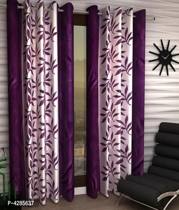 Beautiful Multicoloured Polyester Door Curtain (7 Feet