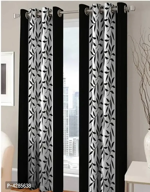 Beautiful Multicoloured Polyester Door Curtain (7 Feet)