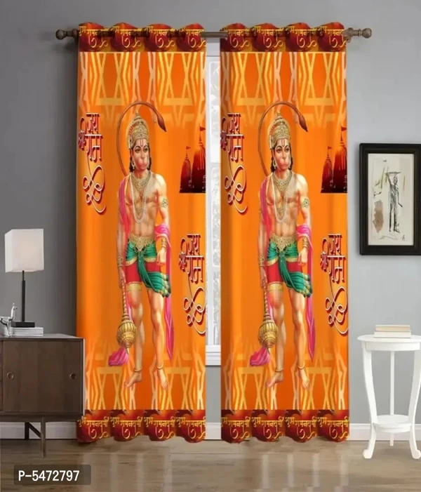 God Print Digital Door Curtain-7Ft-1Pc