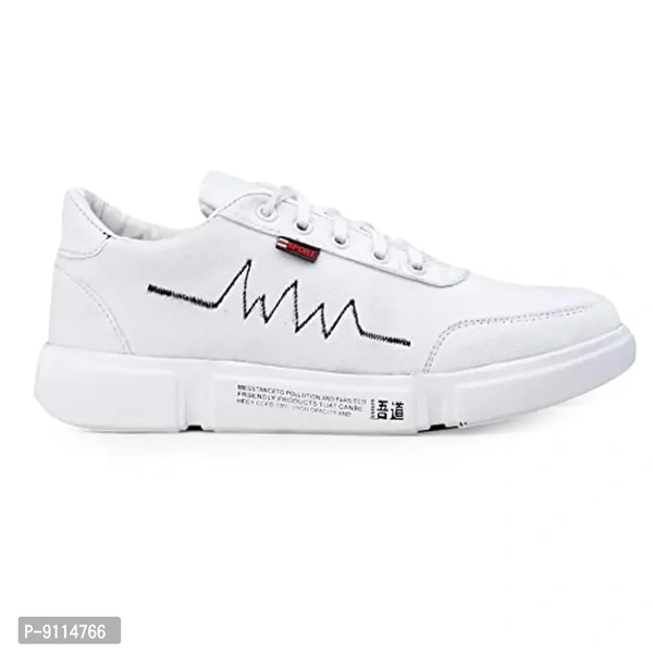 ROCKFIELD Men's Canvas Sneakers Casual Shoes for Men's 391 - 8UK, White