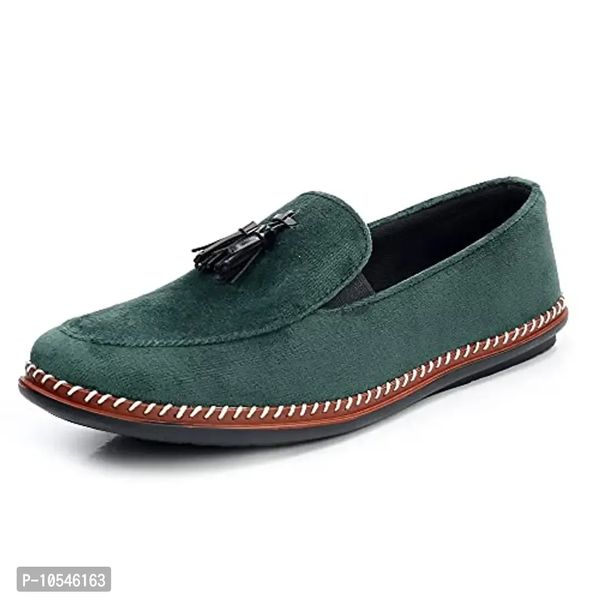 Bonexy Men's Latest Stylish Causal/Formal/Office/Loafer Shoes for Man & Boys - Green, 6UK