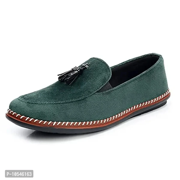 Bonexy Men's Latest Stylish Causal/Formal/Office/Loafer Shoes for Man & Boys - Green, 7UK