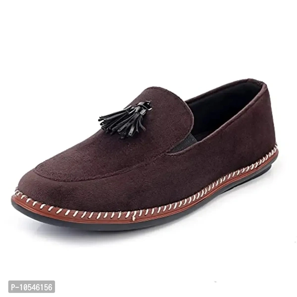 Bonexy Men's Latest Stylish Causal/Formal/Office/Loafer Shoes for Man & Boys - Brown, 8UK