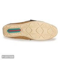 Superb Tan Synthetic Leather Loafers for Men - Tan, 7UK