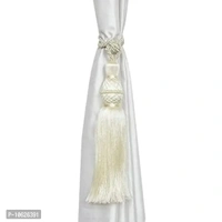 GOYTEX Polyester Curtain Tie Back Tassel Set - 2 Pieces (Off-White)