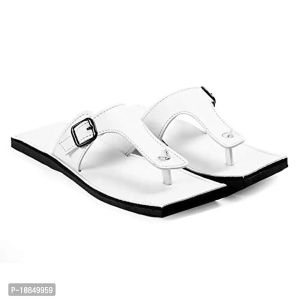 clbohara White Casual Sandals for Men 1160-9 - White, 9UK