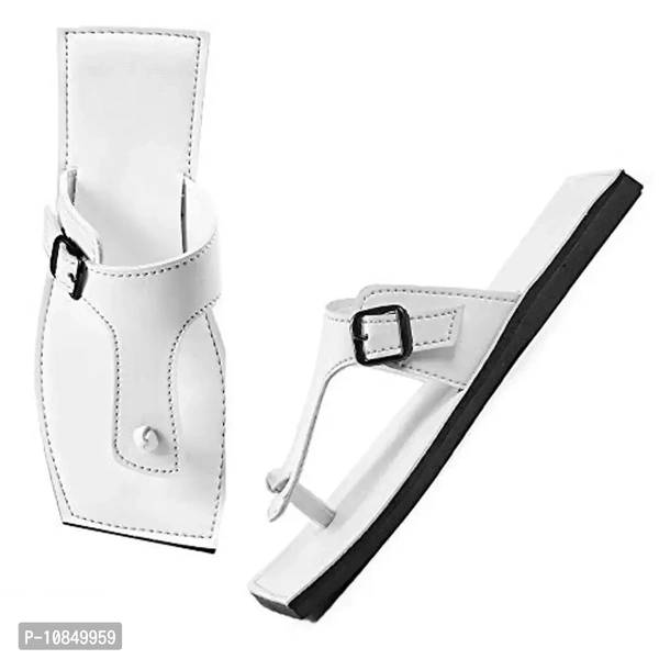 clbohara White Casual Sandals for Men 1160-9 - White, 9UK
