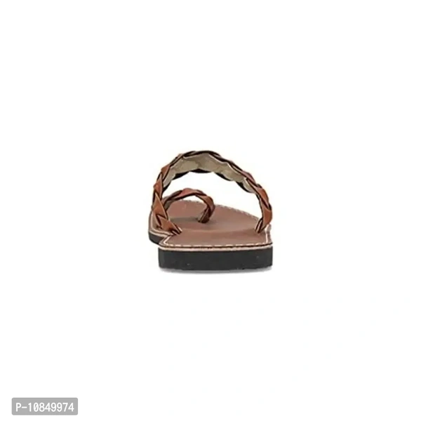 clbohara Ethnic Handmade Stylish Sandals for Men 1101-8 Tan - Brown, 6UK