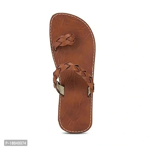 clbohara Ethnic Handmade Stylish Sandals for Men 1101-8 Tan - Brown, 9UK