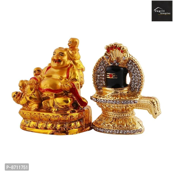 Laughing Buddha With Children For Health Wealth And Happiness Showpiece Decorative Showpiece And Shivling