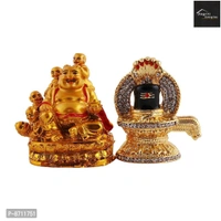 Laughing Buddha With Children For Health Wealth And Happiness Showpiece Decorative Showpiece And Shivling