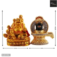 Laughing Buddha With Children For Health Wealth And Happiness Showpiece Decorative Showpiece And Shivling