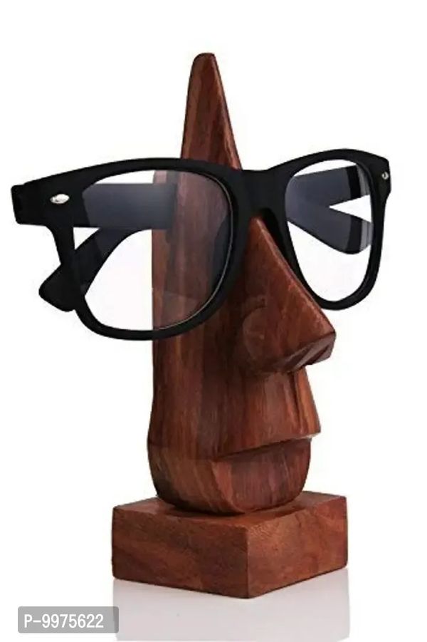 Wooden Nose Shaped Spectacles Eyeglasses Sunglasses Holder Stand//Nose Shaped Eyeglass Spectacle Holder Display Stand Home Decorative Chasma Stand