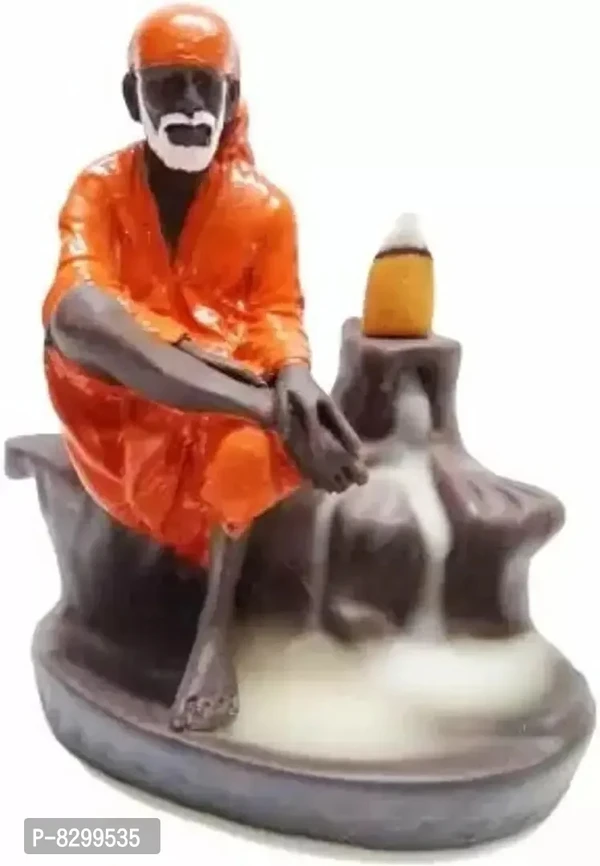 Backflow Sai Baba | Backflow incense burner with 10 Smoke Backflow Incense Cone - 12 cm