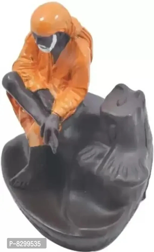Backflow Sai Baba | Backflow incense burner with 10 Smoke Backflow Incense Cone - 12 cm
