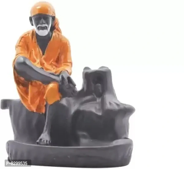 Backflow Sai Baba | Backflow incense burner with 10 Smoke Backflow Incense Cone - 12 cm