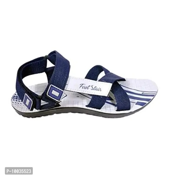 Creation Garg Men's Blue Sandals|Walkers|Floaters|Footstairs|Footwears - 6UK