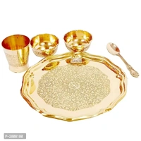 Brass Laddu Gopal Bhog Thali Set, Janmashtami Special, 5 Piece Set