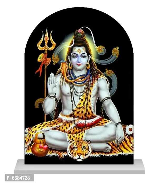 Shiv Murti for Home Shiva idol for Car Dashboard idols Shiv shankar Gift Item and Statue for Bhagwan/Temple /Puja/ Home Decor / Office / Study Table Holy Statue Shiva Decorative Showpiece