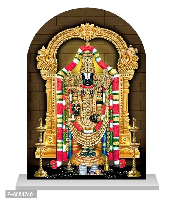 Tirupati Balaji idol for Car Dashboard murti Tirupati Balaji idol for home Spiritual Gift Item and Statue for Bhagwan Temple /Pooja/ Home Decor / Office / Study Table, Holy Statue, Decorative S