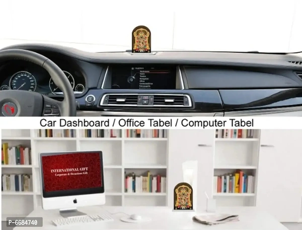 Tirupati Balaji Idol for Car Dashboard & Home – Spiritual Decorative Statue for Puja & Gifting