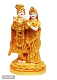 Lord Radha Krishna Idol Showpiece | Statue for Diwali, Pooja Home Decoration - 24 cm