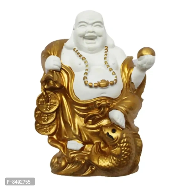Feng Shui Laughing Buddha | Showpiece for Good Fortune, Success and Prosperity - 16 cm