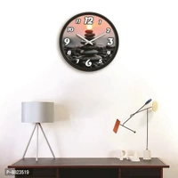 Decorative Wall Clock Home Living Analog 10 cm X 10 cm Wall Clock (Black, With Glass, Standard)