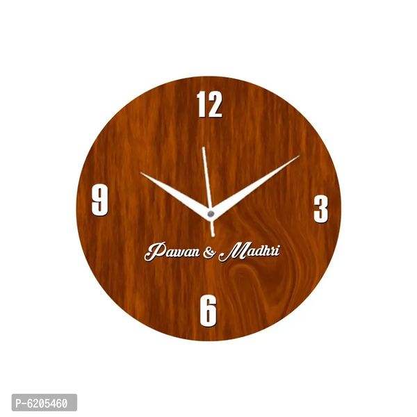 Beautiful Wooden Open Wall Clock For Home