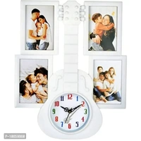 Harbour Analog Wall Clock with Photo Frames – Decorative Home Clock