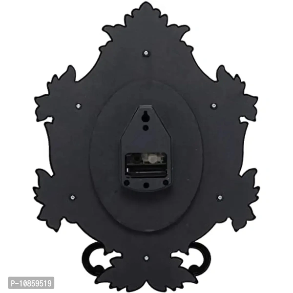 "Harbour Stylish Analog Wall Clock with Pendulum – Large Decorative Clock for Living Room, Hall & Bedroom (38 x 29.5 cm)