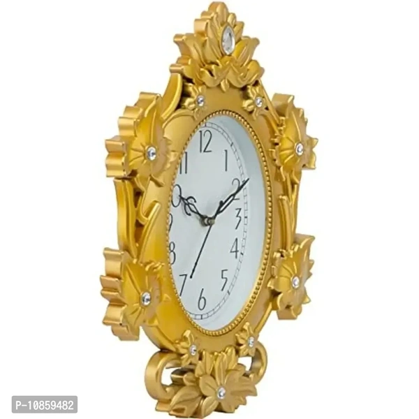 "Harbour Analog Wall Clock with Pendulum – Stylish Decorative Clock for Living Room, Hall & Bedroom (38 x 29.5 cm)