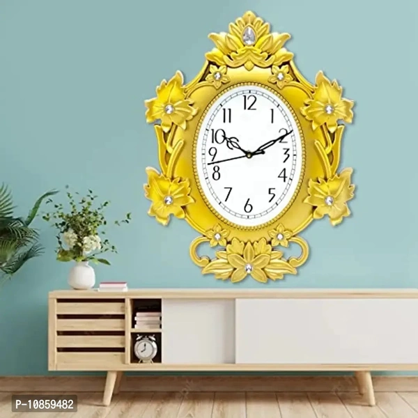 "Harbour Analog Wall Clock with Pendulum – Stylish Decorative Clock for Living Room, Hall & Bedroom (38 x 29.5 cm)