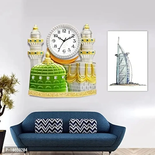Harbour Analog Wall Clock with Ganesh Frame – Decorative Clock for Home & Living Room