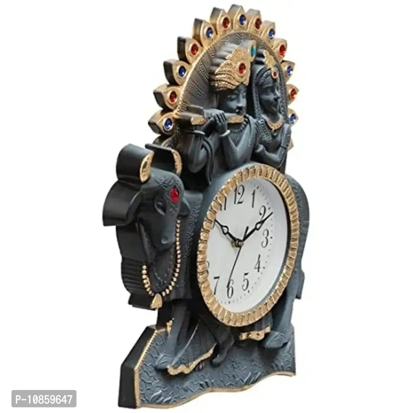 Harbour Analog Wall Clock – Large Decorative Clock for Home, Living Room & Bedroom (45.5 x 45.5 cm)