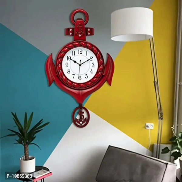 Harbour Analog Wall Clock – Large Decorative Clock for Home, Living Room & Bedroom (45.5 x 45.5 cm)