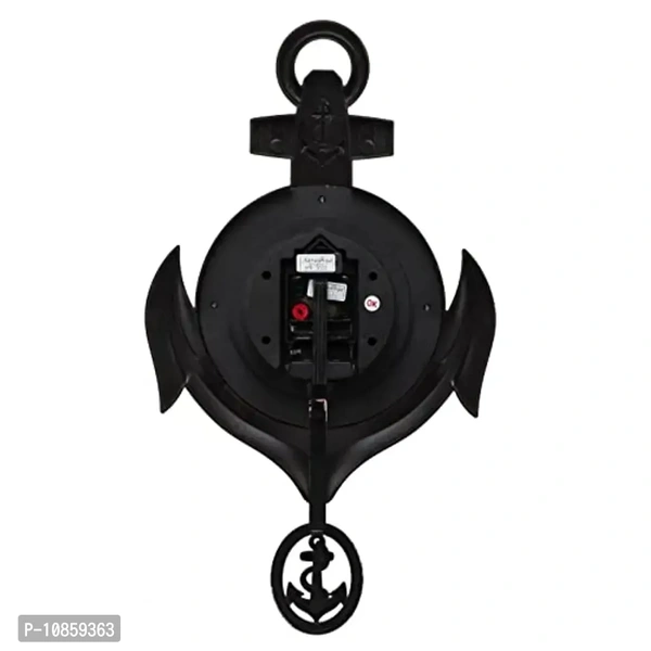 Harbour Analog Wall Clock – Large Decorative Clock for Home, Living Room & Bedroom (45.5 x 45.5 cm)