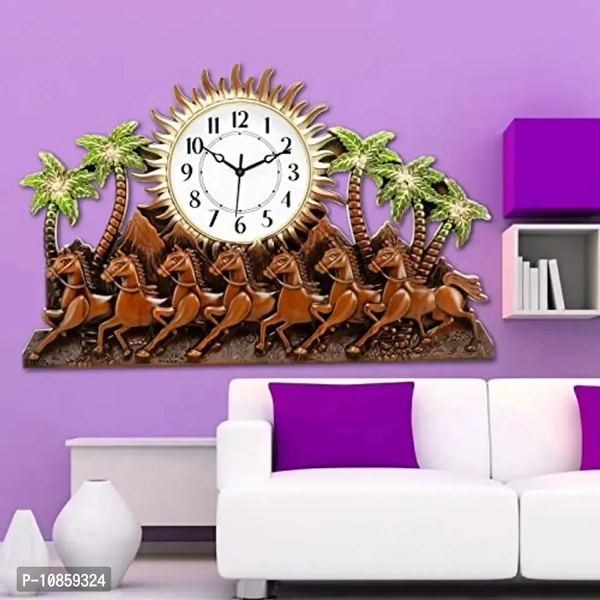 Harbour Analog Wall Clock – Large Decorative Clock for Home, Living Room & Bedroom (45.5 x 45.5 cm)