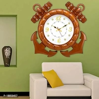Harbour Analog Wall Clock – Large Decorative Clock for Home, Living Room & Bedroom (45.5 x 45.5 cm)