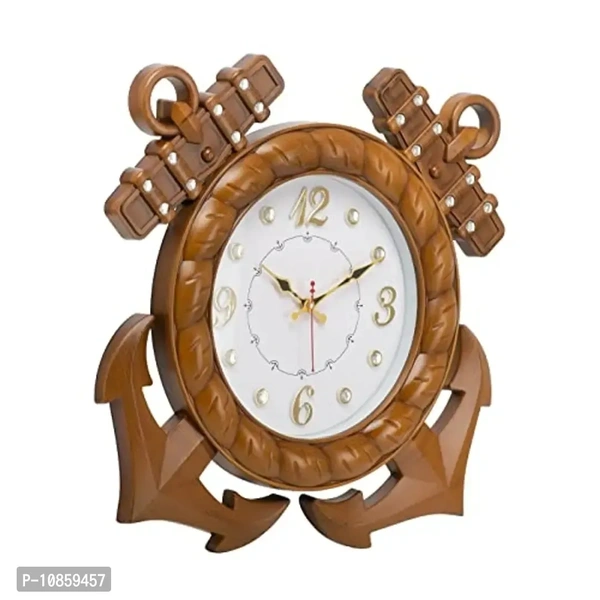 Harbour Analog Wall Clock – Large Decorative Clock for Home, Living Room & Bedroom (45.5 x 45.5 cm)