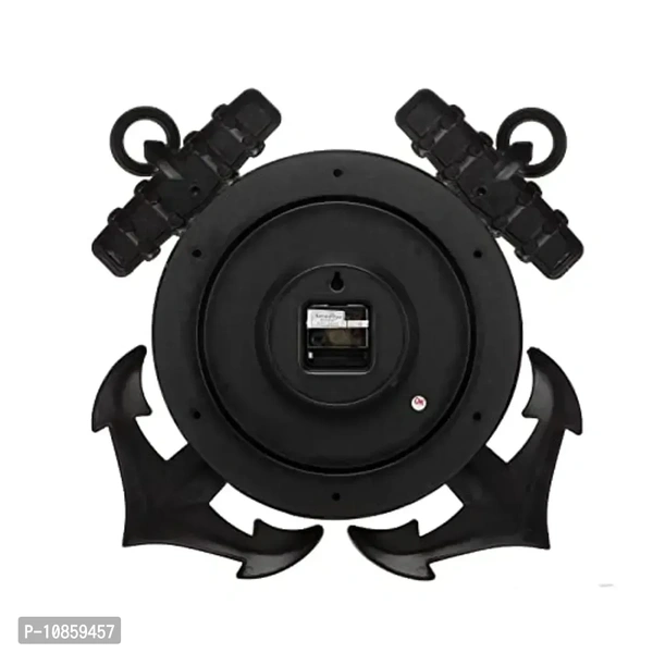 Harbour Analog Wall Clock – Large Decorative Clock for Home, Living Room & Bedroom (45.5 x 45.5 cm)