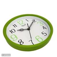 Wall Clock by STEVEN Quartz LLP ., Analog 9INCH Model NO. 901 Size 9 INCH. (Green)